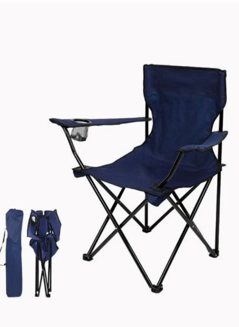 Portable Folding Camping Chair - Blue | Outdoor Lightweight Seat